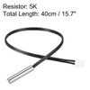 sourcing map 5K NTC Thermistor Probe 15.7 Inch Stainless Steel