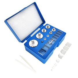17 Pcs Calibration Weights Set, 10mg-100g Grams Weights Calibration, Precision Stainless Steel Calibration Weight Kit, Scale Calibration Weight Kit for Digital Balance Scale, Jewellery Scale