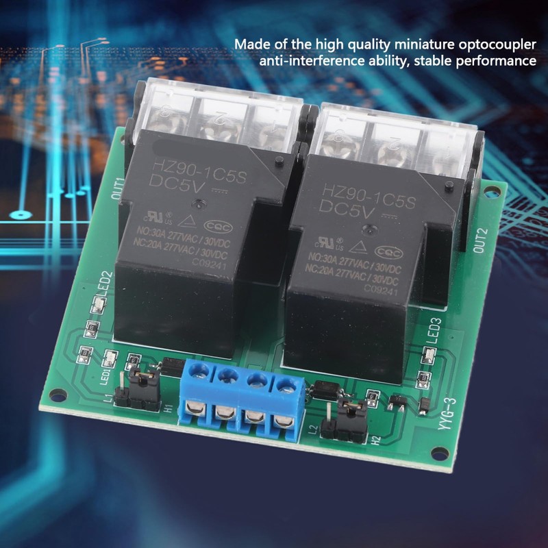 Powerful 30A Relay Module DC 5V - Bi-Directional Two-Way Optocoupler