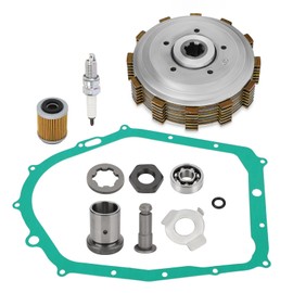 M MATI Clutch Assembly Kit & Lock Nut Kit & Gasket for Yamaha Big Bear 350 1987-1998 Kodiak 400 4x4 1993-1998 Raptor 350 2004-2013 Warrior 350 1987-2004 TerraPro 1988 Moto-4 350 1987-1995