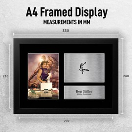 HWC Trading FR A4 Ben Stiller Dodgeball Gifts Printed Signed Autograph Picture for Movie Memorabilia Fans - A4 Framed