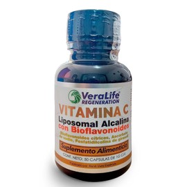 VeraLife  Suplemento Alimenticio - 50 Cpsulas  Bioflavonoides - Ascorbato de sodio - Lecitina de girasol y Fosfatildilcolina  100gr Multivitaminico...