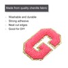 sourcing map 6pcs Glitters Chenille Letter Patches 8.4cm / 3.3"