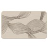 Koesus Modern Abstract Door Mat, Abstract Neutral Minimalist Line Door