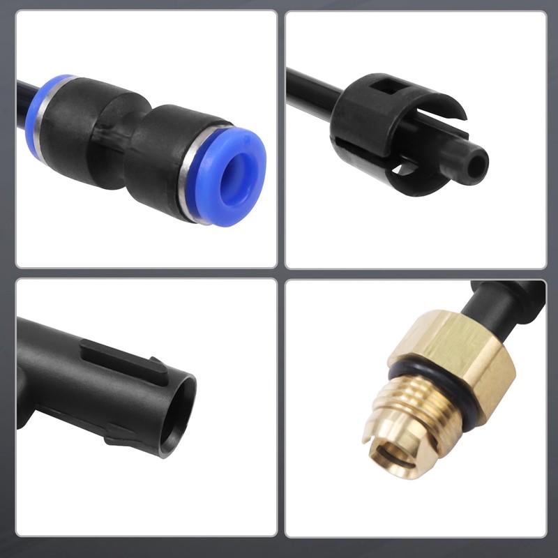 2PCS Suspension Elbow Air Strut Repair Kits with Hoses Compatible