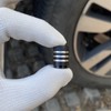 5pcs -Universal Fit Car Tire Valve Stem Caps Black Auto