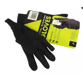 HEAD NEW Head Unisex Multi-Sport Running w/ Sensatec Gloves Black EXTRA SMALL