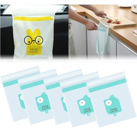 75pcs Car Trash Bag, Garbage Bag Rubbish Bin Bag Car Trash Bin Gag Disposable Container Bag for Office Babyroom Bathroom Study Room -Blue