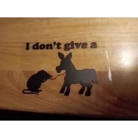 Unbranded Funny I dont give a rats Decal