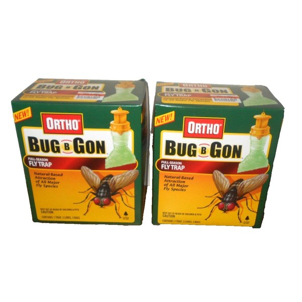 Ortho Two Packs Of Bug B Gon Fly Traps