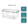 Best House | Small Plastic Storage Box with Clips &