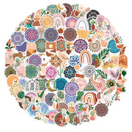 YFLeomry 150 Stück Wasserfeste Sticker Set für DIY，Laptop, Wasserflasche, Tagebuch，Hochwertige Wasserdichte Vinyl Sticker(Bohème-Stil)