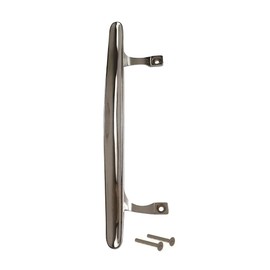 BRIXWELL Chrome Die-Cast Handle for Sliding Patio Door with 6-5/8" Mounting Centers, Designed for Use in Pull Operation and Replacement of Residential Hardware Systems