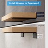 Shelf Brackets Floating Shlef Brackets 12-Inch 6-Packs, 1/5-Inch Thick Heavy