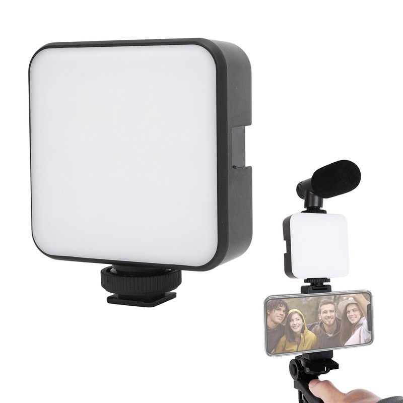 LED Camera Light Dimmable 2500K to 6500K 1200mAh Rechargeable Portable