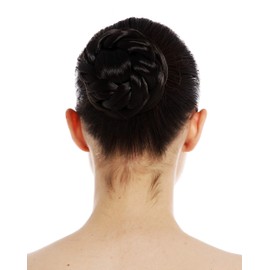 WIG ME UP - TYD-0031-4 Hairpiece Bun Hair Bun Hair Bun Chignon Traditional Braided Dark Brown