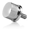 Silver Tone Stainless Knurled Fender Rear Seat Bolt Screw 1/4"-20