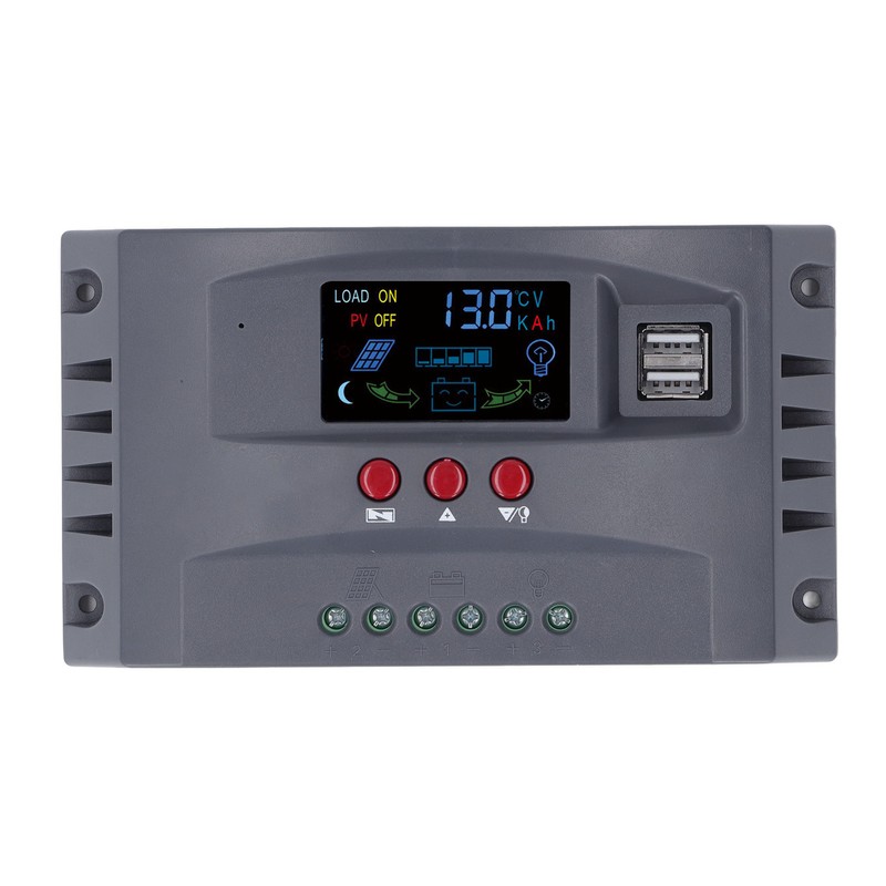 Solar Charge Controller with Light LCD MPPT Overcurrent Protection Solar