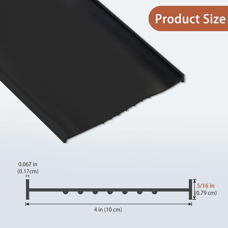 Gaahing Garage Door Bottom Seal Strip, 9.8 FT U-Shaped Replacement