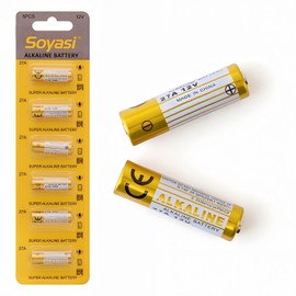Soyasi 27a 12v Battery,A27 27A 12V Battery 6 Pack,27a 12v Battery for Remote, Long Lasting 12 Volt A27 Batteries