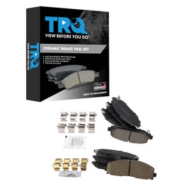 TRQ Brake Pads Ceramic Compatible with 2018-2022 Jeep Wrangler