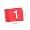 CORHAD 3Pcs Portable Golfing Flags Court Flags with Numbered Design