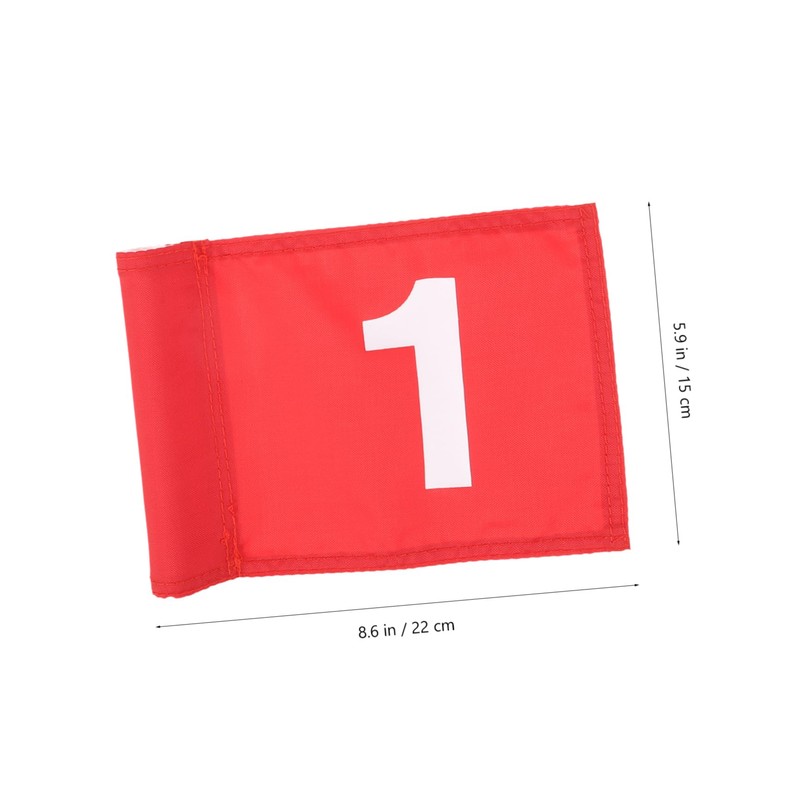 CORHAD 3Pcs Portable Golfing Flags Court Flags with Numbered Design