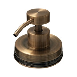 Vintage Copper Soap Pump Dispenser Lid Kit for Regular Mouth Mason Jars (No Jar)