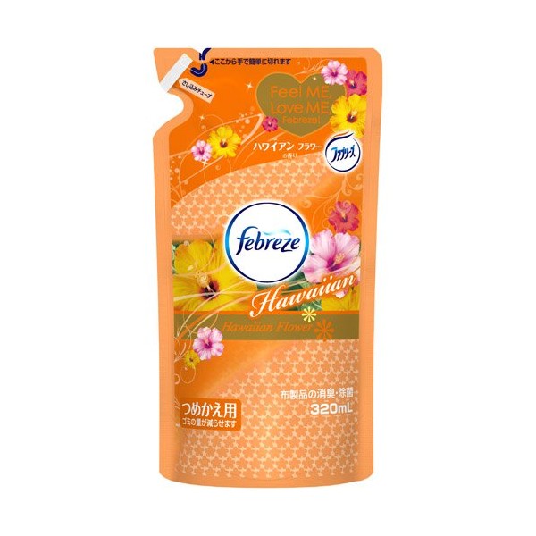 We suggest Febreze Resort Collection Hawaiian Flower Scented tumekae 320ml