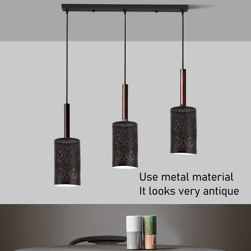 Wrought Iron Lamp Shade Iron Detachable Hollow Carved Modern Lampshade