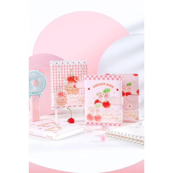 Kawaii Cherry Journal Notebook, Cute Cherry Journal with Colored Pages,