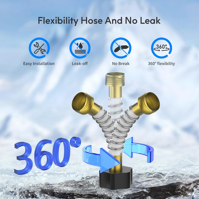 Lifefilter RV Inline Water Filter with Solid Brass 90 Degree