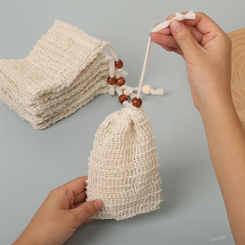 JUJUGO Soap Net, Foaming Net, Soap Net, Set of 4,