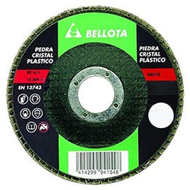 Bellota 50513-120 Flap Disc for Smoothing Down Silicon Carbide Stone, Silicon Carbide 120, Polyamide Base, 115 mm