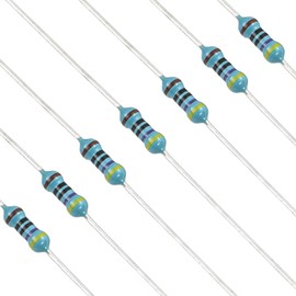 YOKIVE 100pcs 470 Ohm Resistor, 1/4W (0.25W) Metal Film Fixed Resistor, Tolerance +/-1% Resistors, ROHS Certificated
