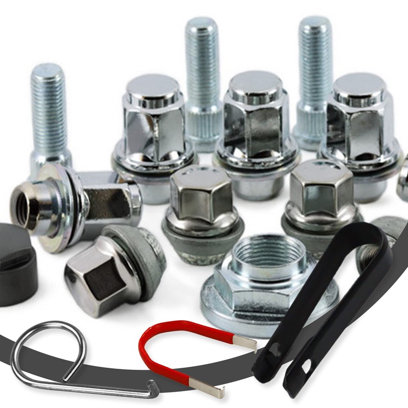 LWMLWM Pack of 9 Wheel Bolt Caps Tool, Wheel Bolt