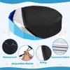 MEISHANG Round Pool Cover, 120 cm, Waterproof, Drawstring, Black/120-30, Oxford