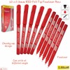 Z3FT Fineliner Pens, RED, Fine Tip (0.3mm), Pack of 10,