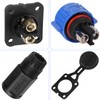 Trolling Motor Plug Receptacle Set, 12V/24V/ 36V/48V Plug for Trolling