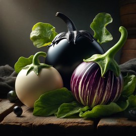 CEMEHA SEEDS - Seeds Eggplant Round Mix Thai Aubergin Non GMO Vegetable for Planting