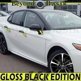 Torox For 2018-2021 2022 Toyota Camry GLOSS BLACK Door Handle COVERS w/2 SMT+Mirrors