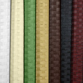 4 ft. Short Woven Fiber Folding Screen - Dark Mocha - 3 Panel