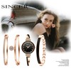 Avaner Bangle Watch and Bracelet Set, 4 Pcs Wrist Watch