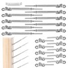 Muzata 10 Pairs 1/8" Cable Railing Hardware Kit Swage Toggle