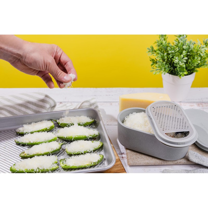 Eco Series Coarse Cheese Grater with Storage Container & Lid