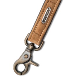 Jack & Russell Leather Dog Lead 2.0 m - Premium Buffalo Leather Double Layer - Padded & Adjustable Dog Lead Brown Anuk (Brown)