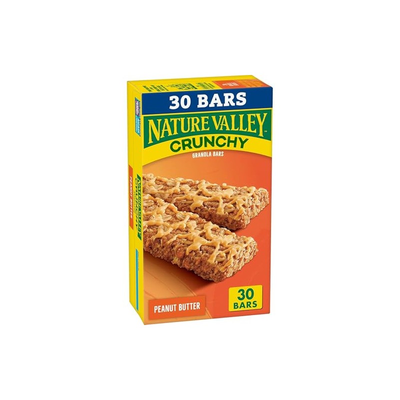 Nature Valley Crunchy Granola Bars, Peanut Butter, 30 Ct, 22.35