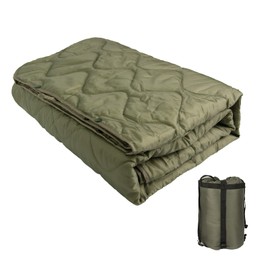 Tongcamo Poncho Liner Military Insulation Blanket Camo with Compression Carry Bag for Outdoors Hiking Jungle Hunting Gear