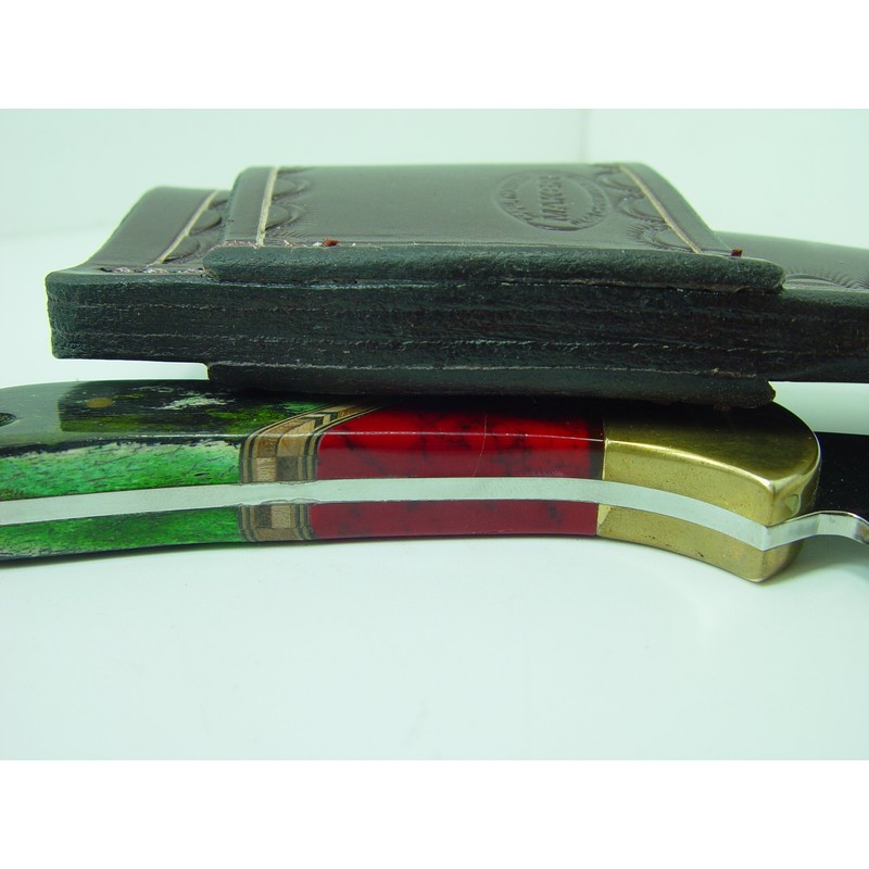Custom Leather Cross Draw Knife Sheath That Fits a Buck