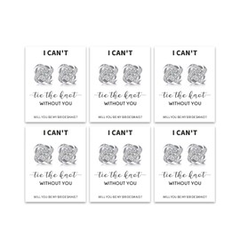 Bridesmaid Earrings for Women Love Knot Stud Earrings - Elegant Bridesmaid Proposal Gift for WeddingDresses